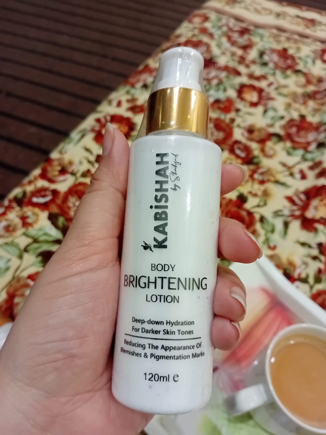 Customer photo review of DazzleSkin Body Hydrating Lotion Double Pack