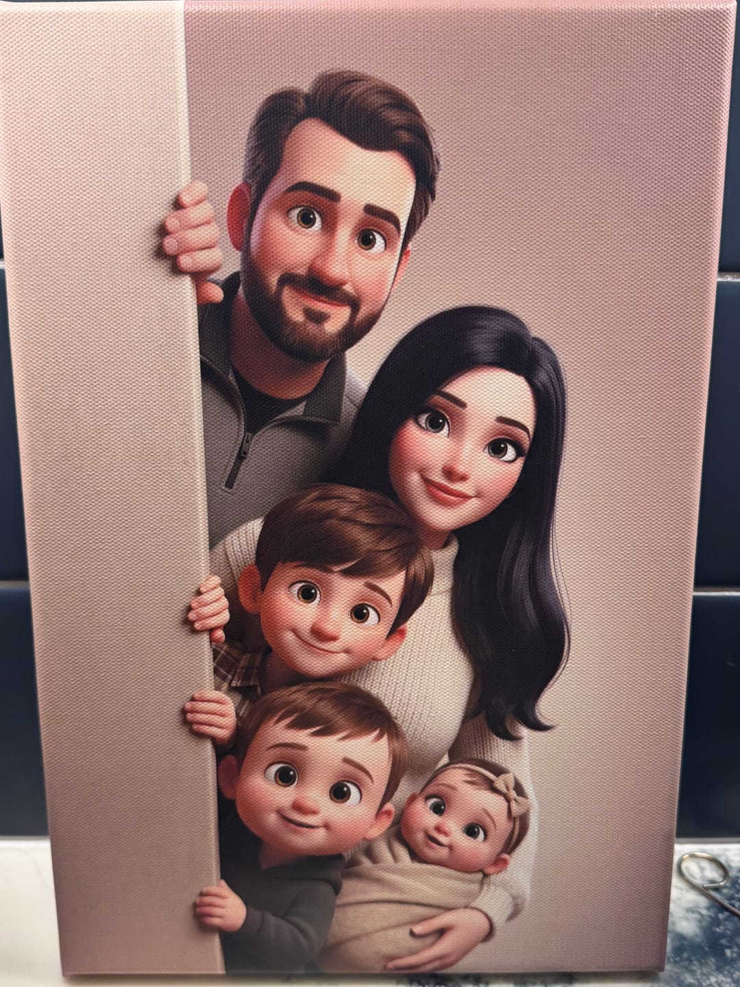 Customer photo review of Personalized Canvas - Animated Wall