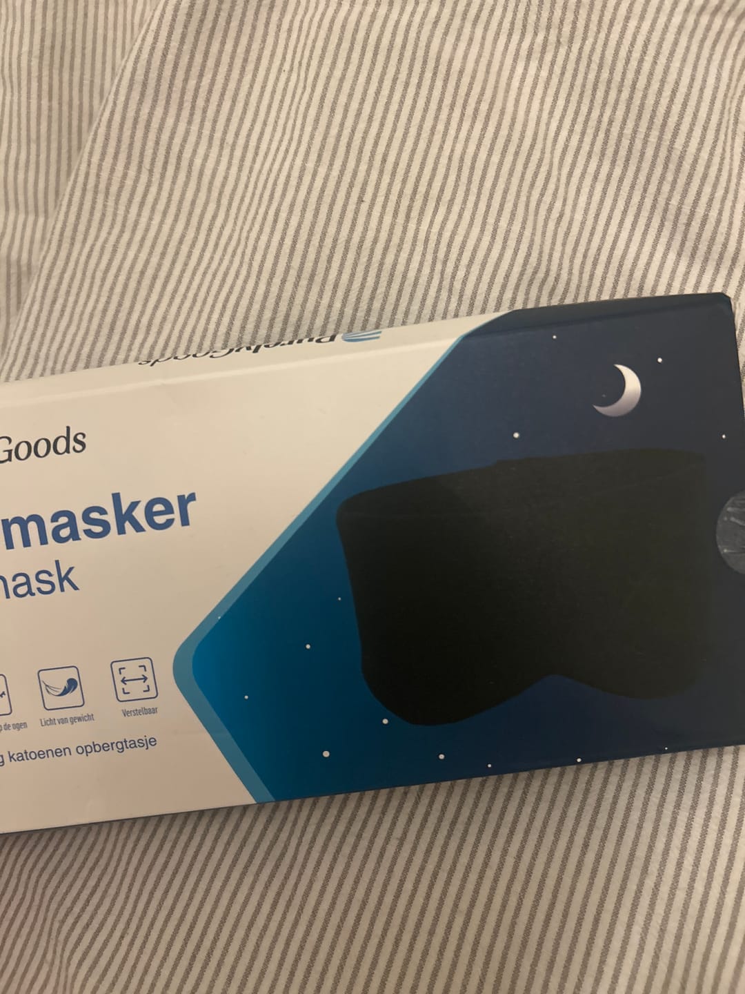Customer photo review of PurelyGoods Slaapmasker Katoen - Zwart