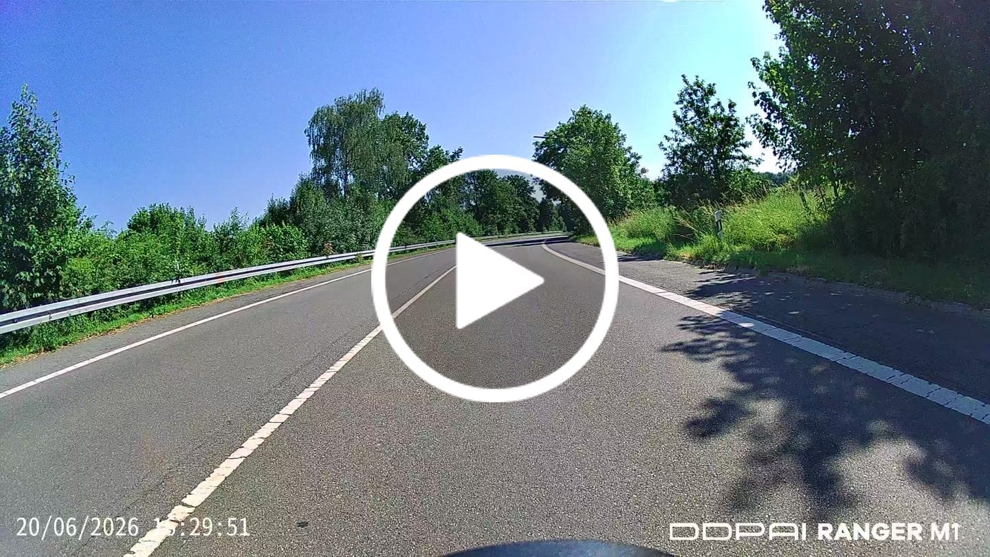 Customer video review of RANGER M1 3K Motorcycle Dashcam