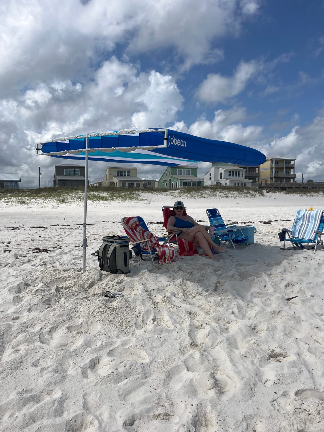 Customer photo review of ShadeSock - Wind-Inflating, Silent Beach Shade