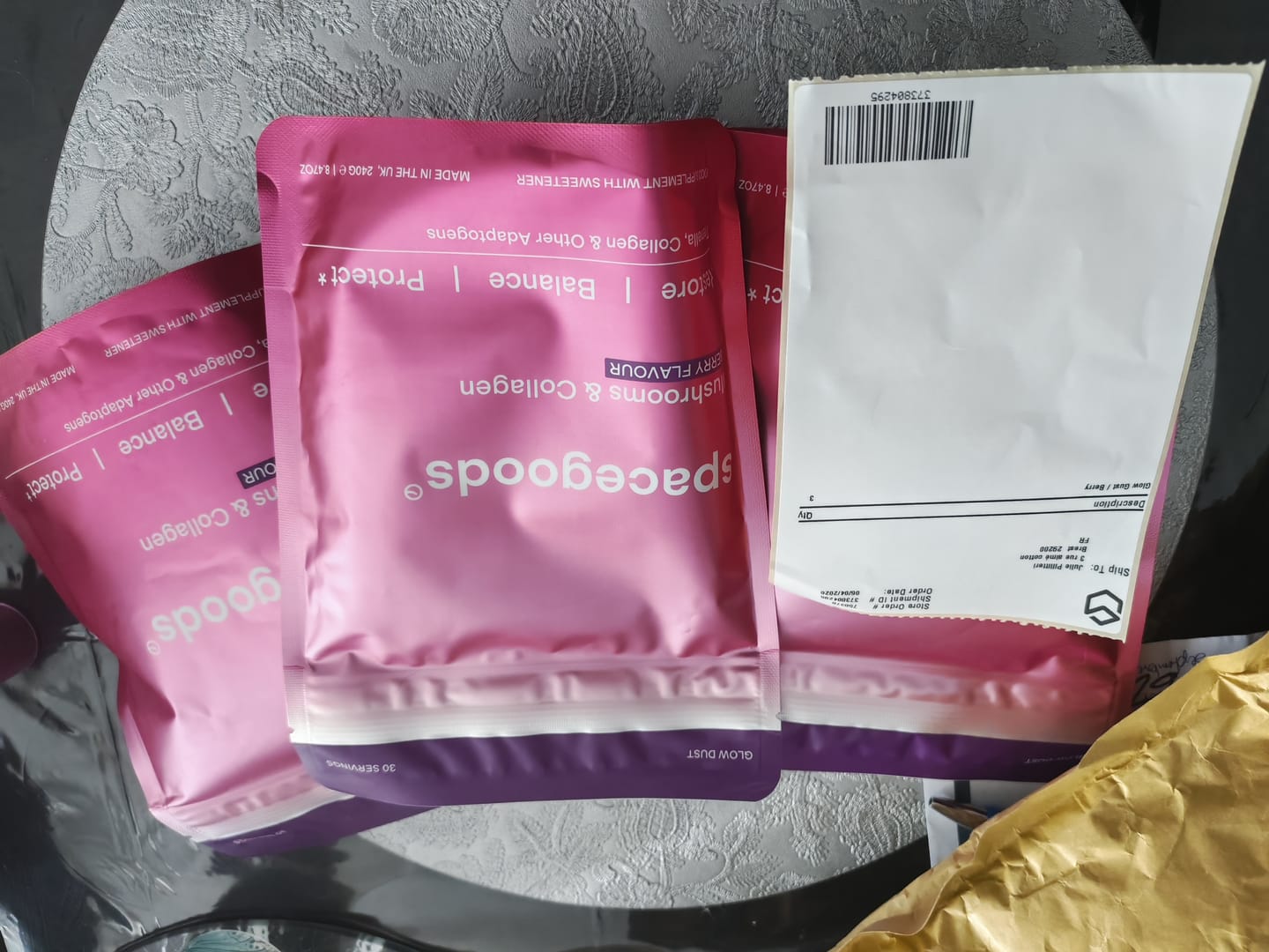 Customer photo review of glow dust - starter kit