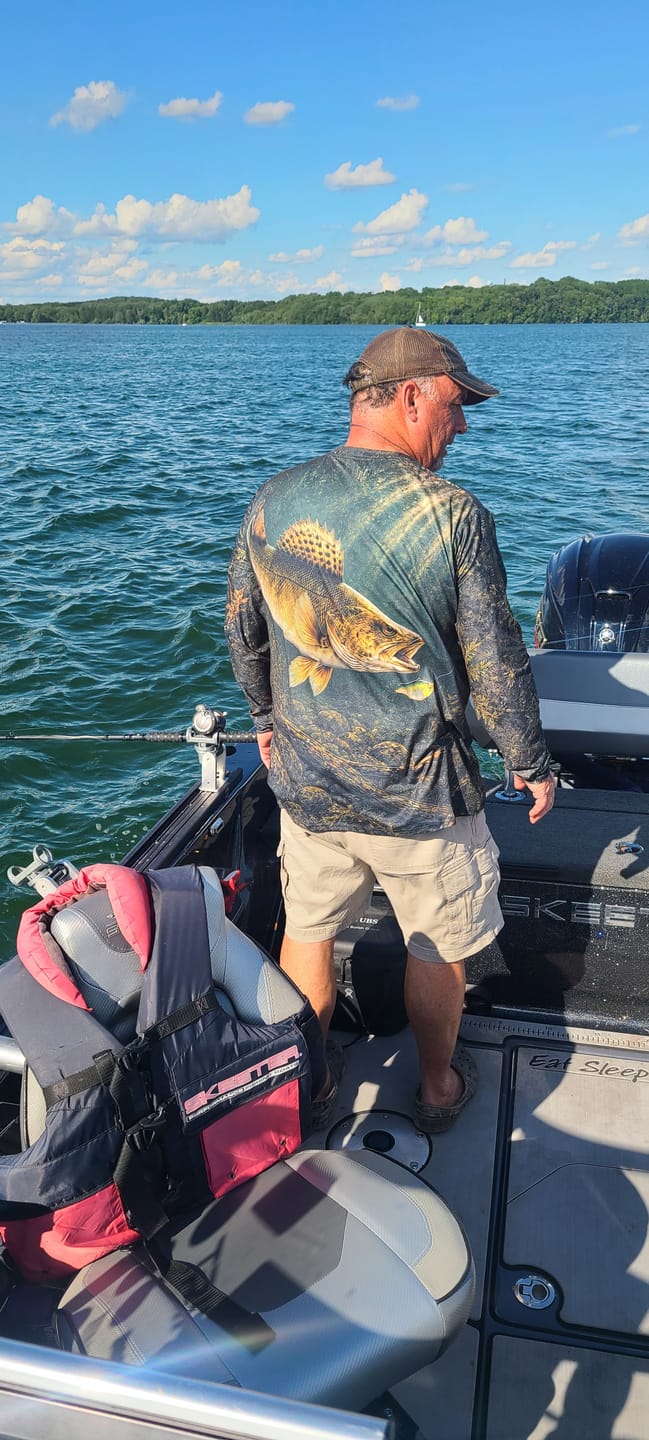 Customer photo review of Performance Fishing Long Sleeve - Timber Walleye Hunter - TBT77