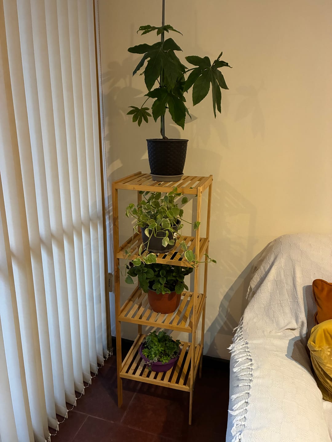 Customer photo review of Estante Organizador De Bambu Mueble Para Hogar Cocina Baño Alto 3 - 4 - 5 Niveles