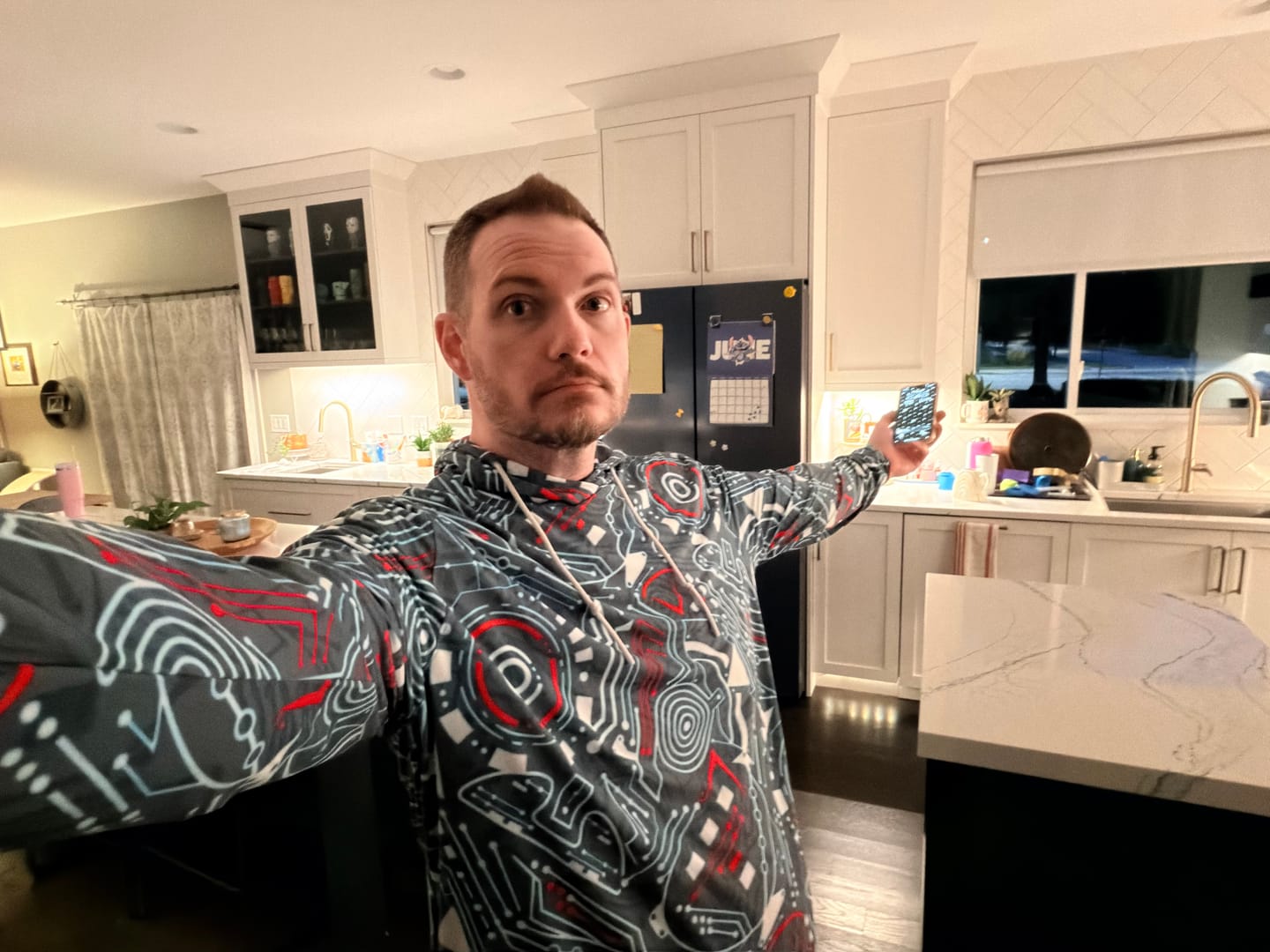 Customer photo review of Disney's Tron "Greetings Programs" – Performance Hoodie