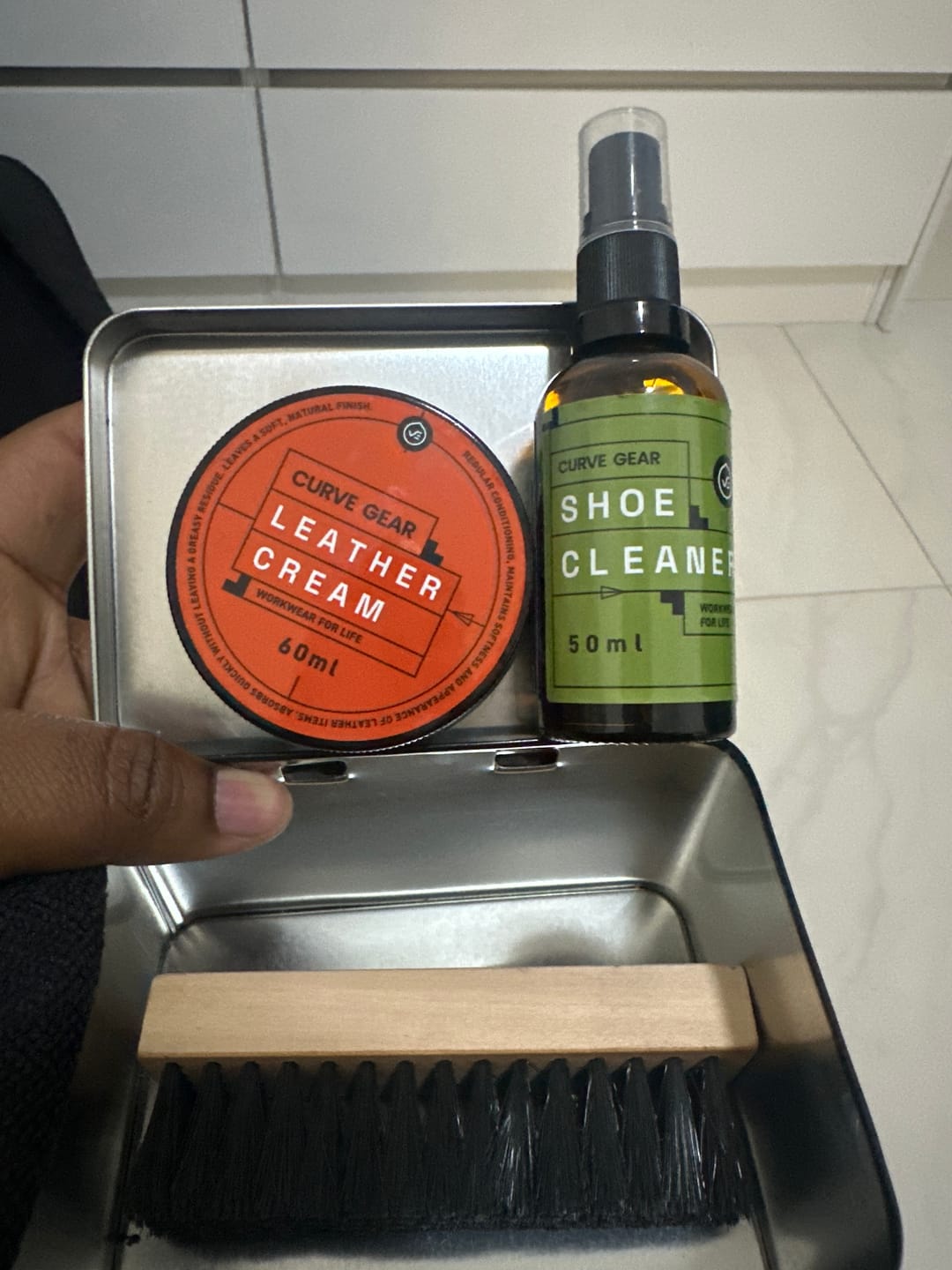 Customer photo review of Leather Care Kit