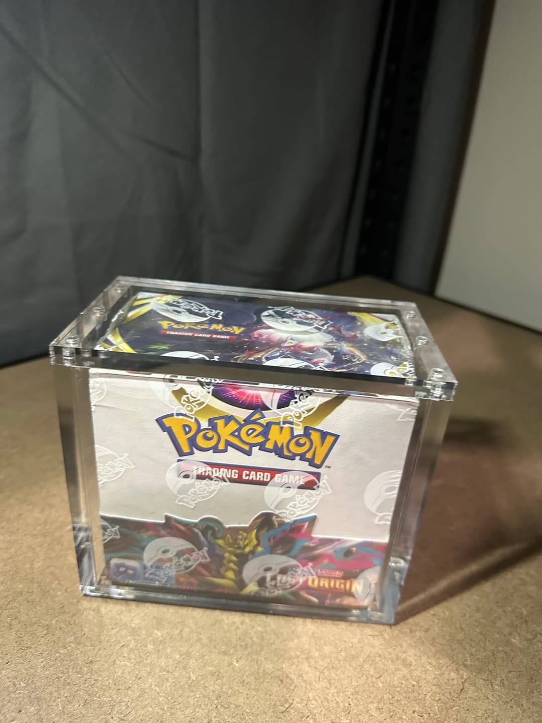 Customer photo review of Acrylic Booster Box Display Case