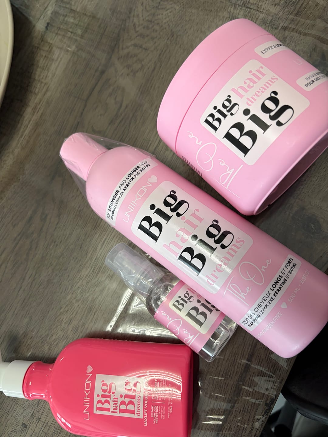 Customer photo review of Gamme The One - Kit complet - Shampooing, masque et sérum