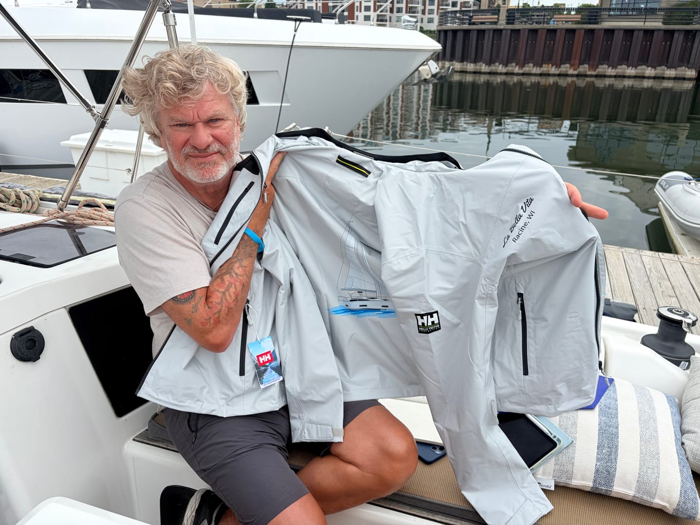 Customer photo review of Custom Digital Boat Artwork