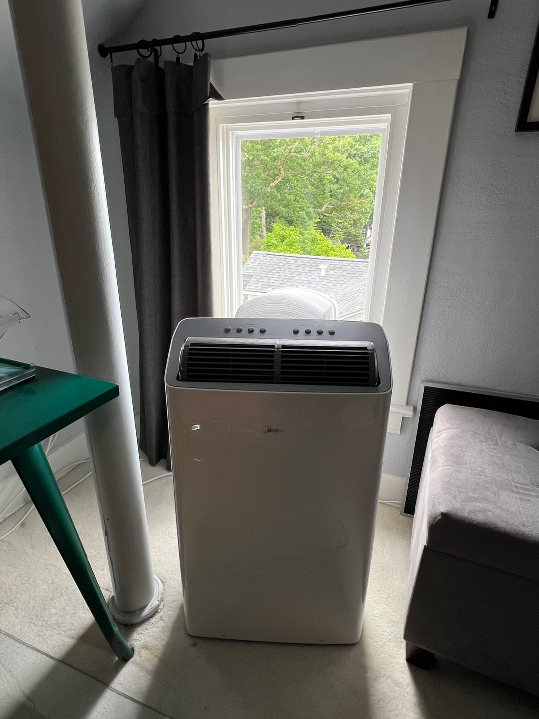 Customer photo review of Custom Portable AC Window Kit for Casement Windows