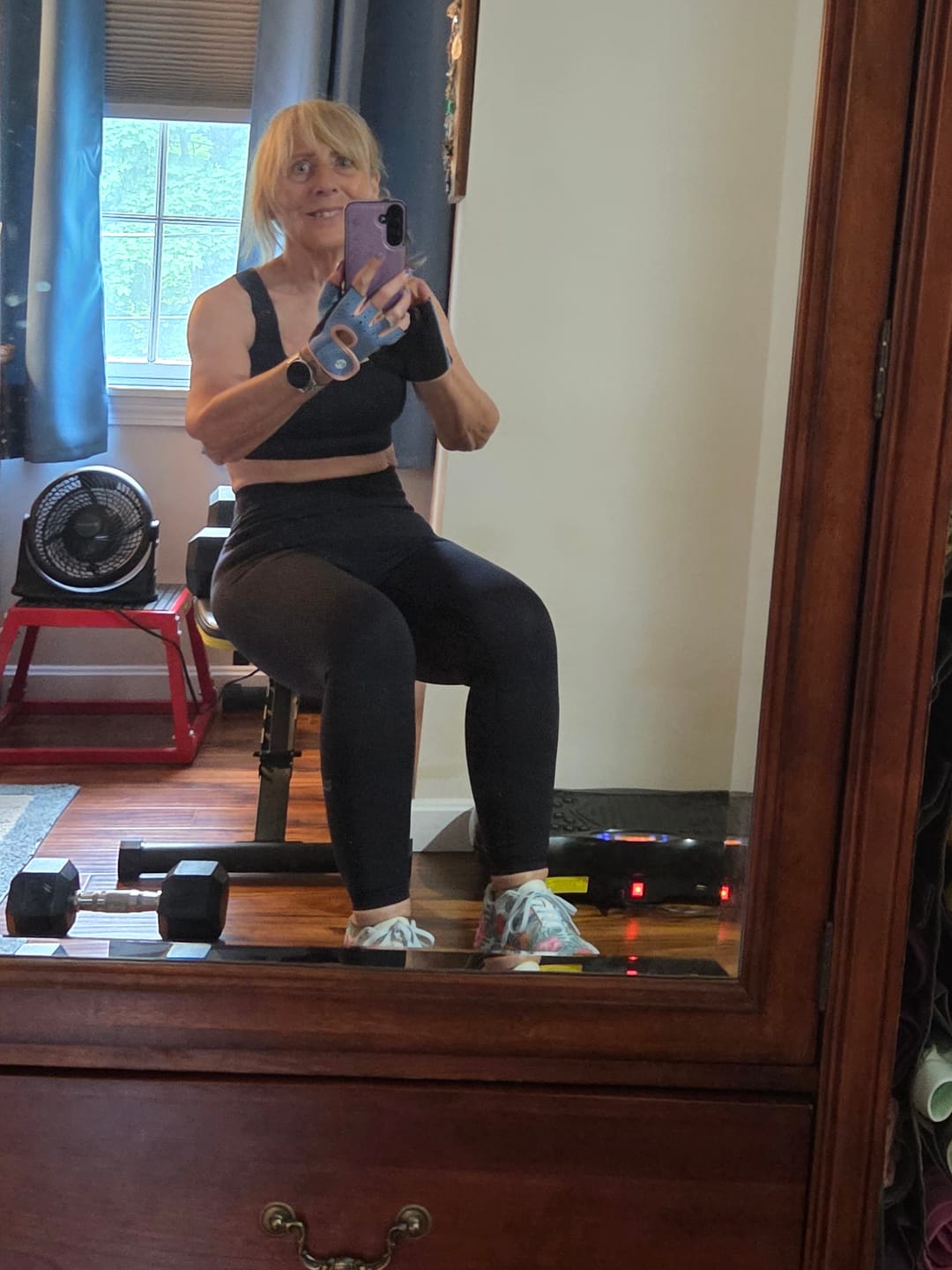 Customer photo review of DAYDREAM Performance Full Length Legging Mesh Side Panels and Pockets
