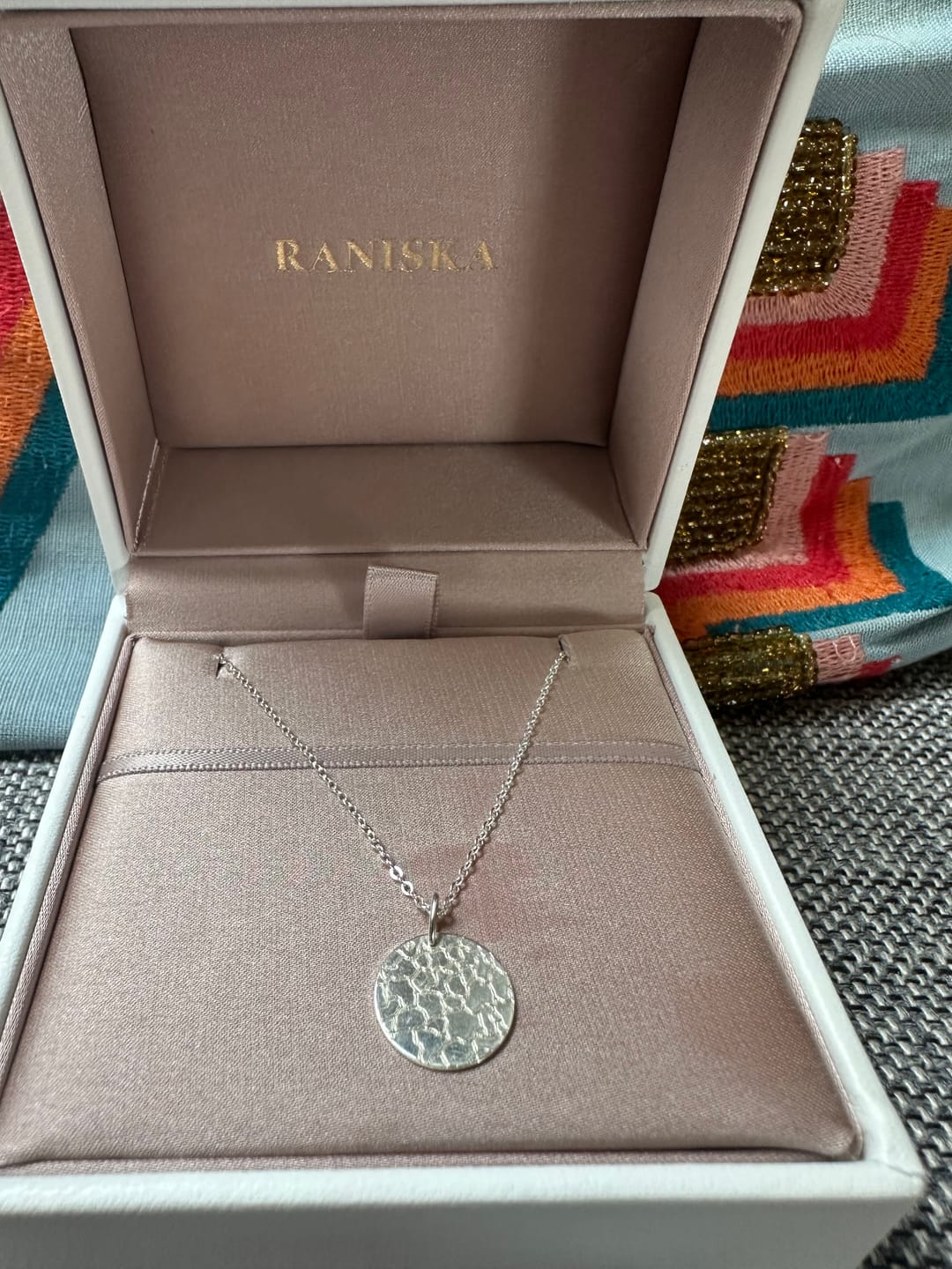 Customer photo review of Akela Medium Focus Noseprint Necklace