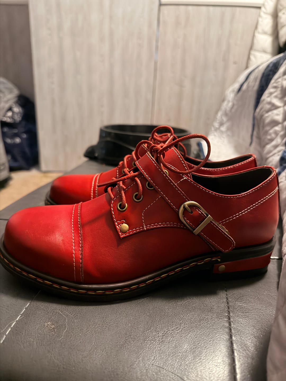 Customer photo review of Crimson Classic Oxford Flat Shoes