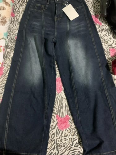 Customer photo review of Arlen Plati Kojų Džinsai