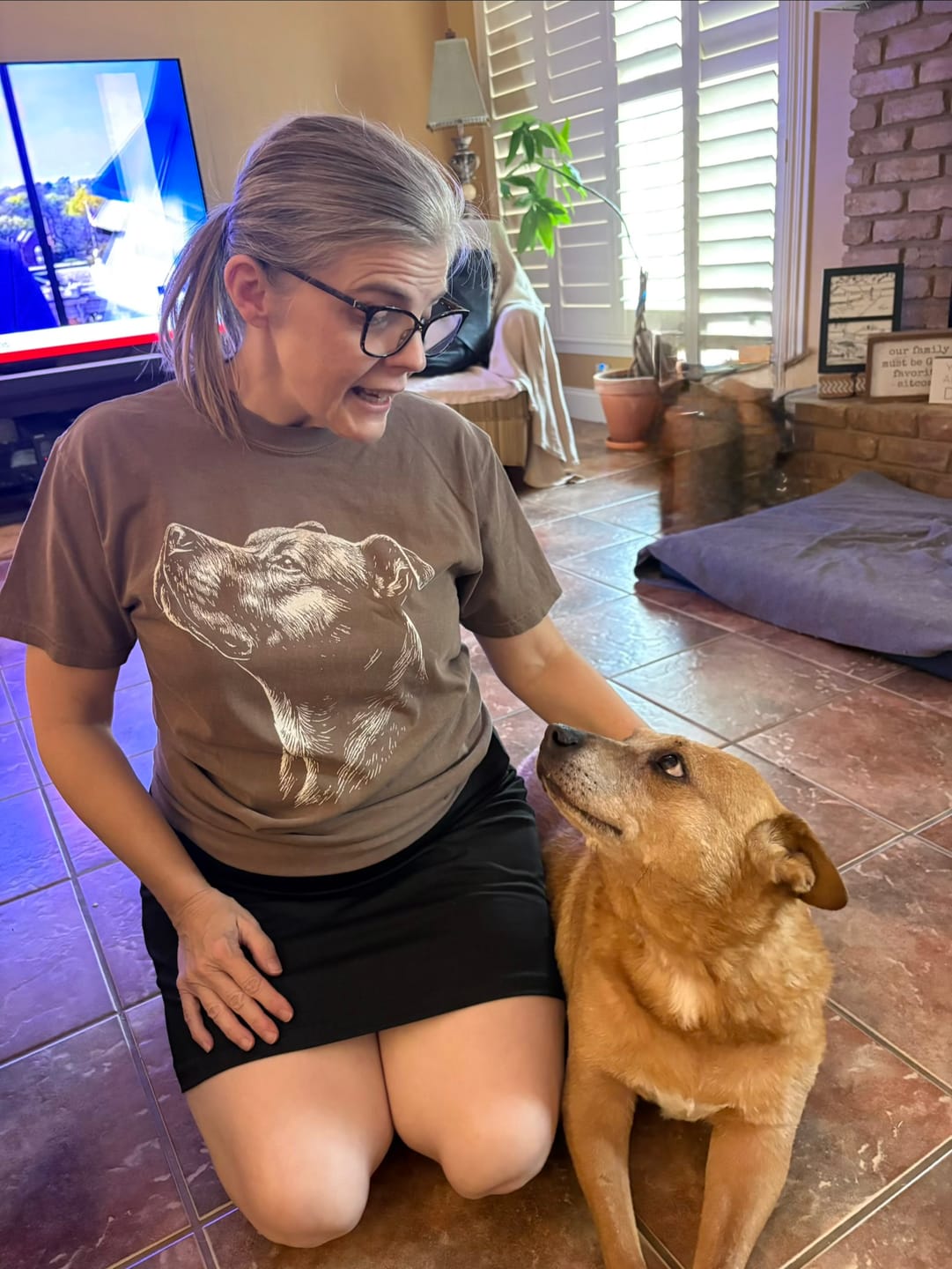 Customer photo review of Loyal Pit Bull T-Shirt