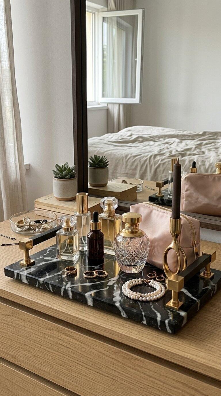 Customer photo review of Premium Marble Handle Trays BUNDLE OFFER – Pack of 2