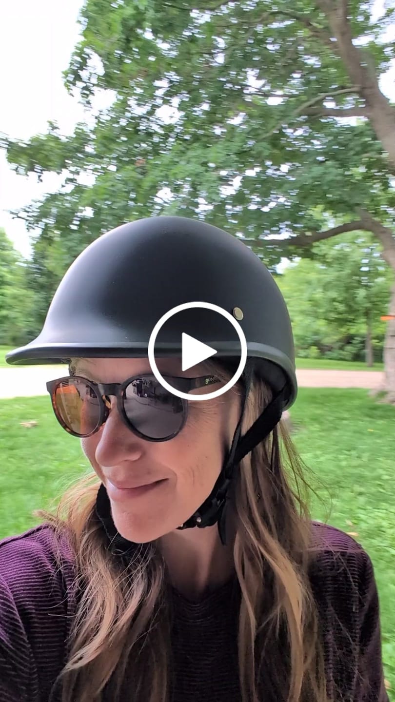 Customer video review of Low Profile Reversible DOT Polo Helmet / Matte Black