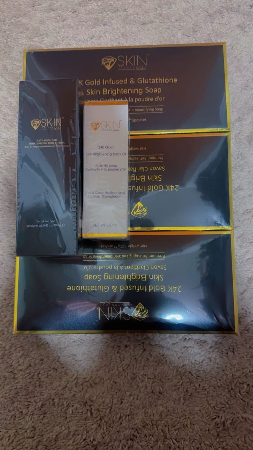 Customer photo review of 24 Kt. Gold Skin Brightening Beauty Bar 100 g + 1 Savon Offert