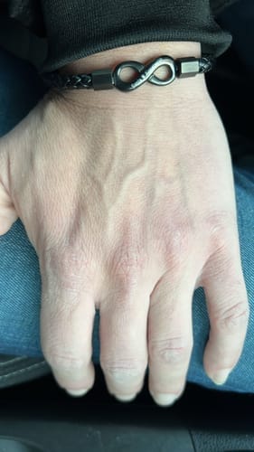 Customer photo review of "Til Min Mand" Personligt Armbånd