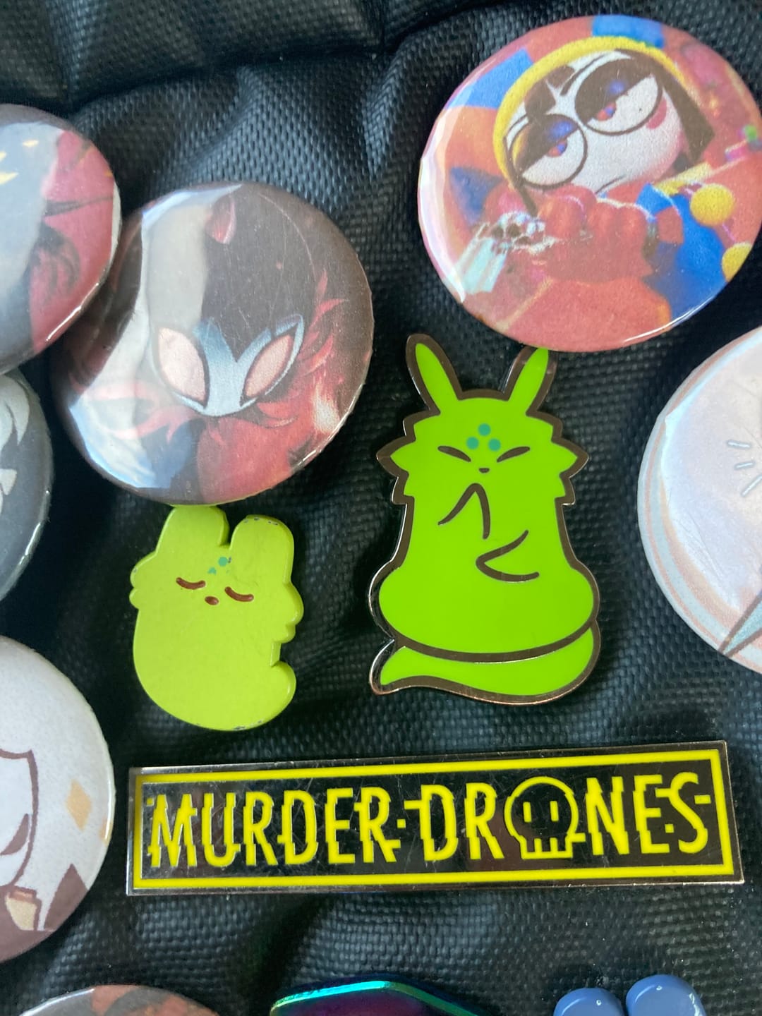Customer photo review of Rain World - Saint Slugcat Pin