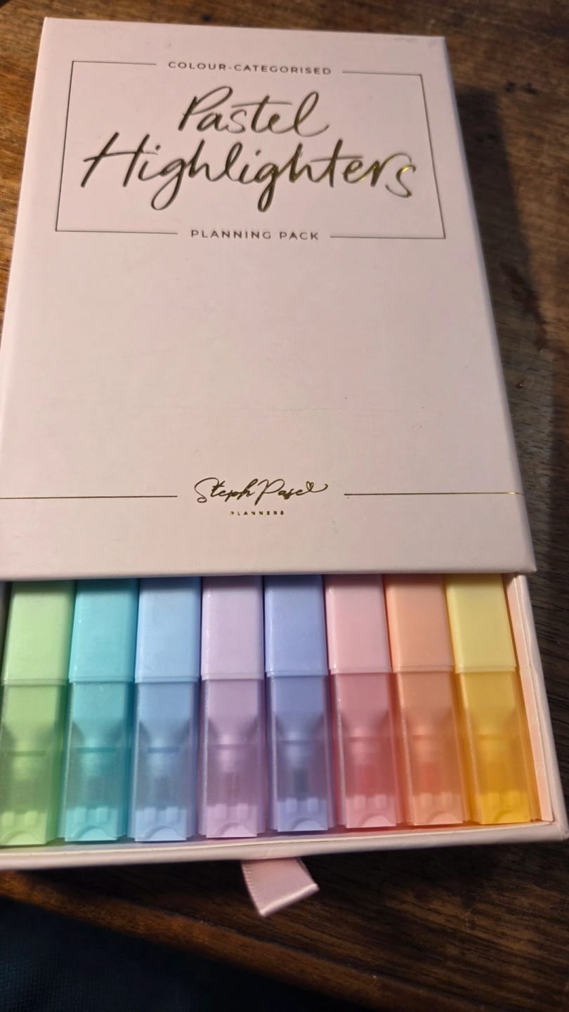 Customer photo review of Pastel Highlighters - Planning Pack