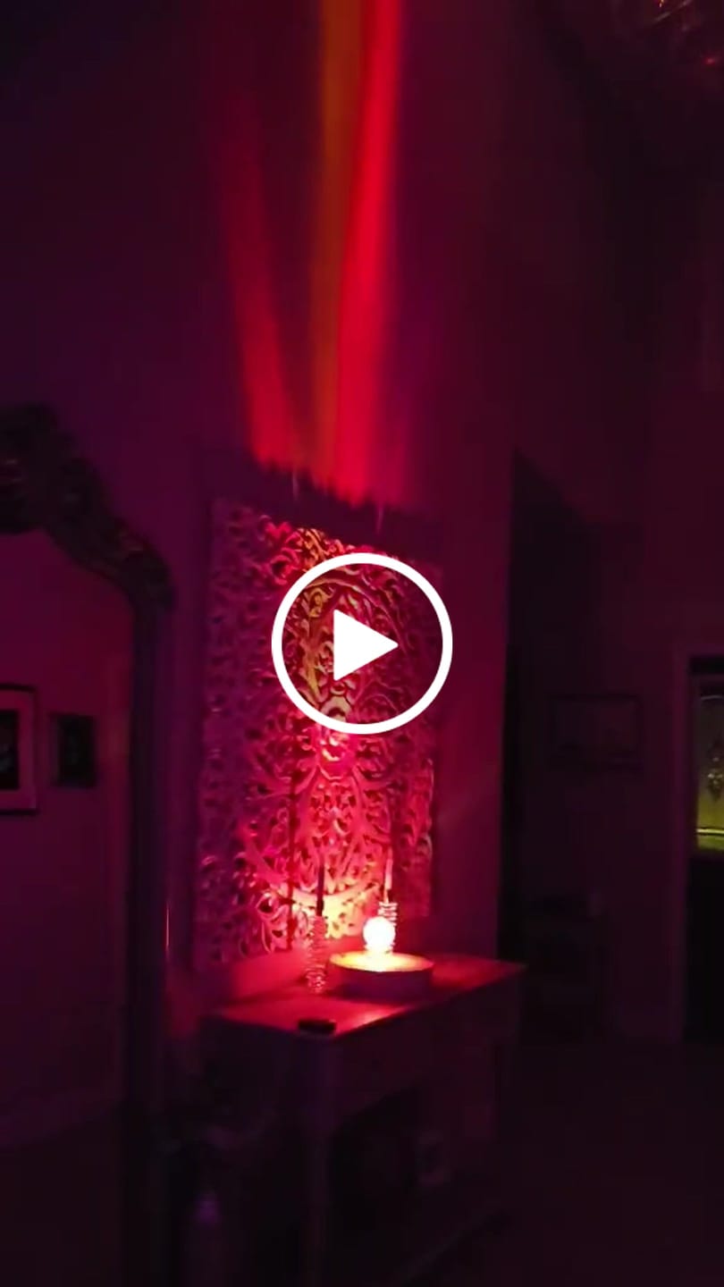 Customer video review of Illuminated Dichroic Rainbow Orb with Cremains