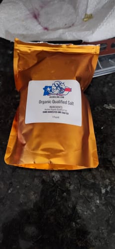 Customer photo review of Hand Harvested / Organic Qualified Salt