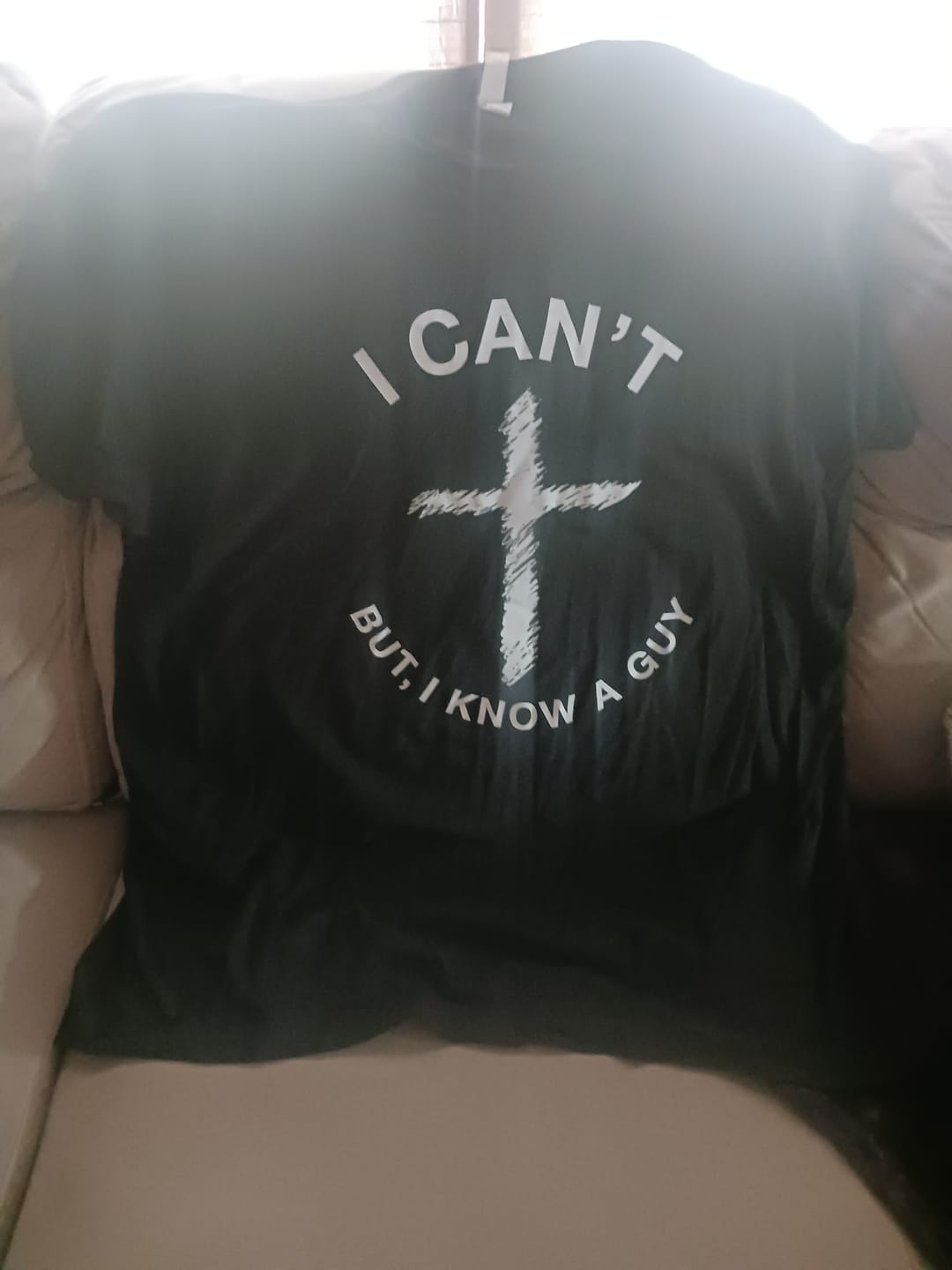 Customer photo review of I Know A Guy T-Shirt