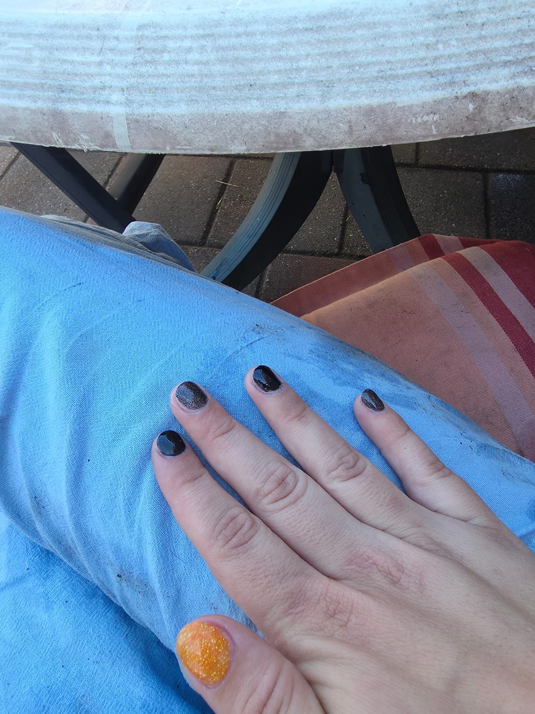 Customer photo review of Peel Off Base Coat