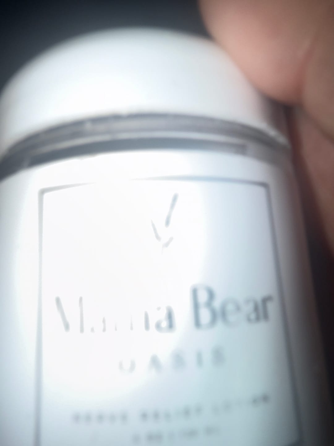 Customer photo review of Mama Bear Nerve Relief Lotion