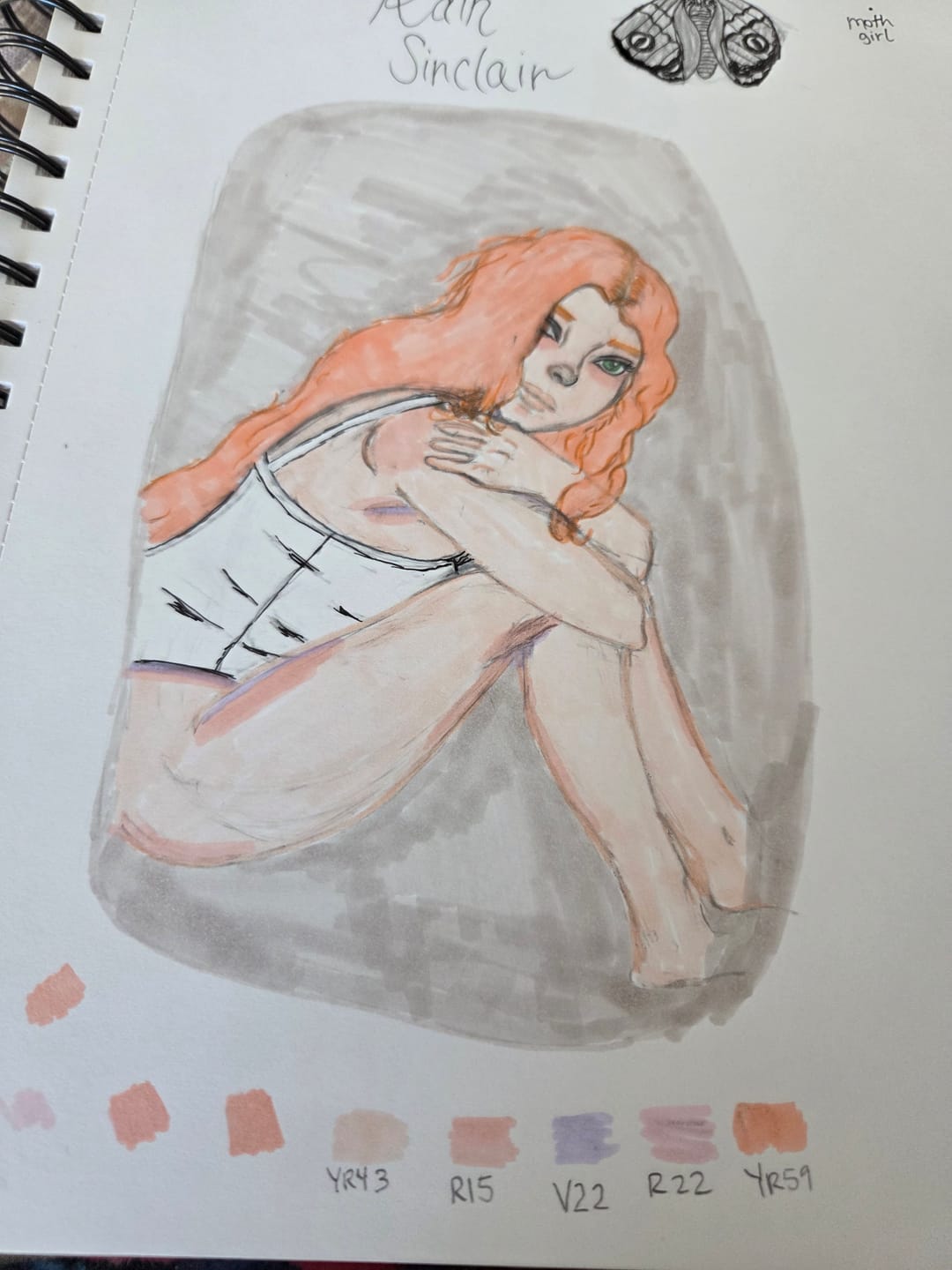 Customer photo review of Ohuhu Heavyweight Bleedproof Double-Sided Marker Pad, Spiral-Bound - Kamakou