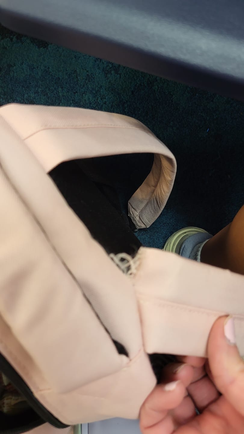 Customer photo review of Recycled Backpack