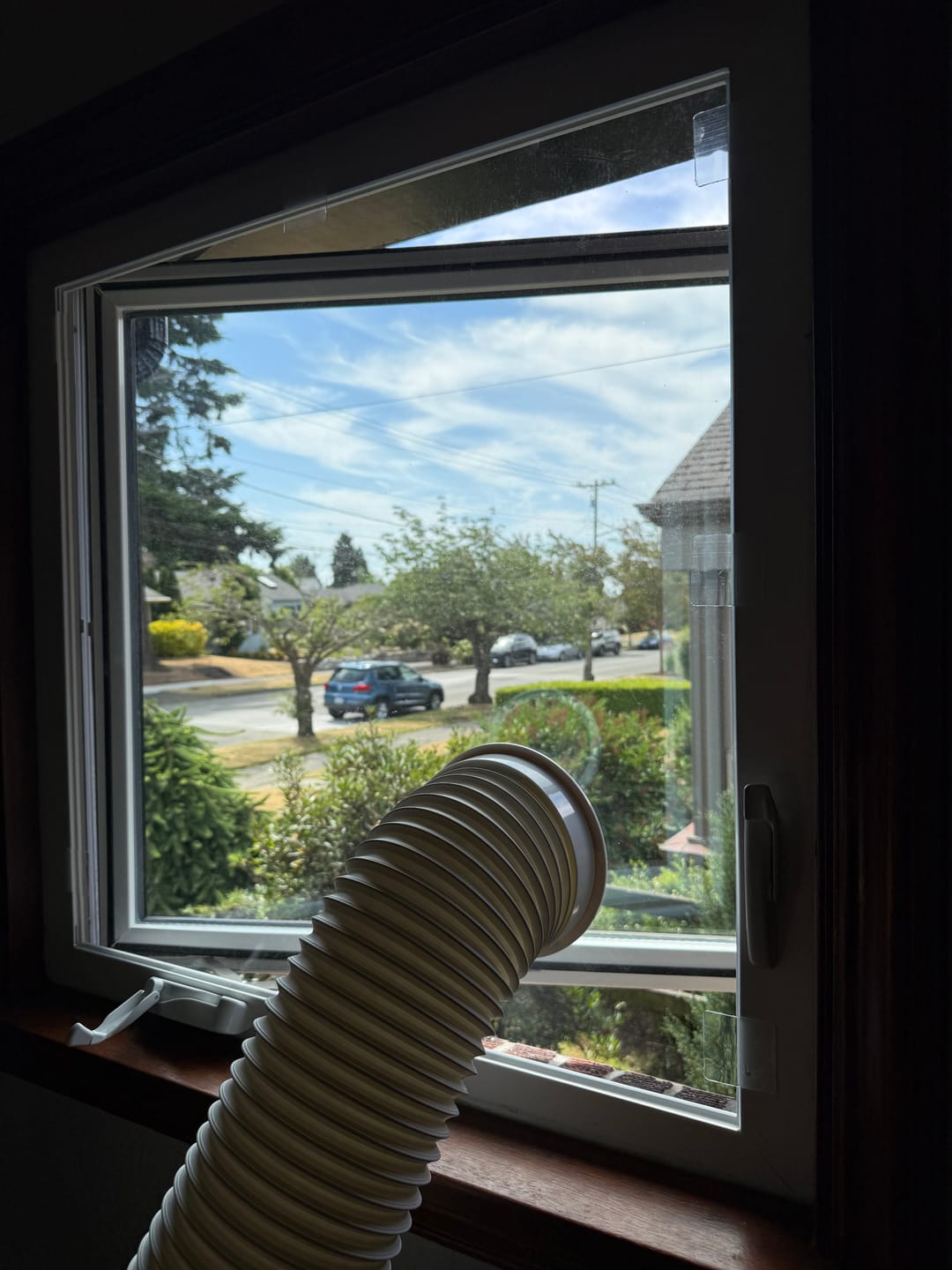 Customer photo review of Custom Portable AC Window Kit for Casement Windows