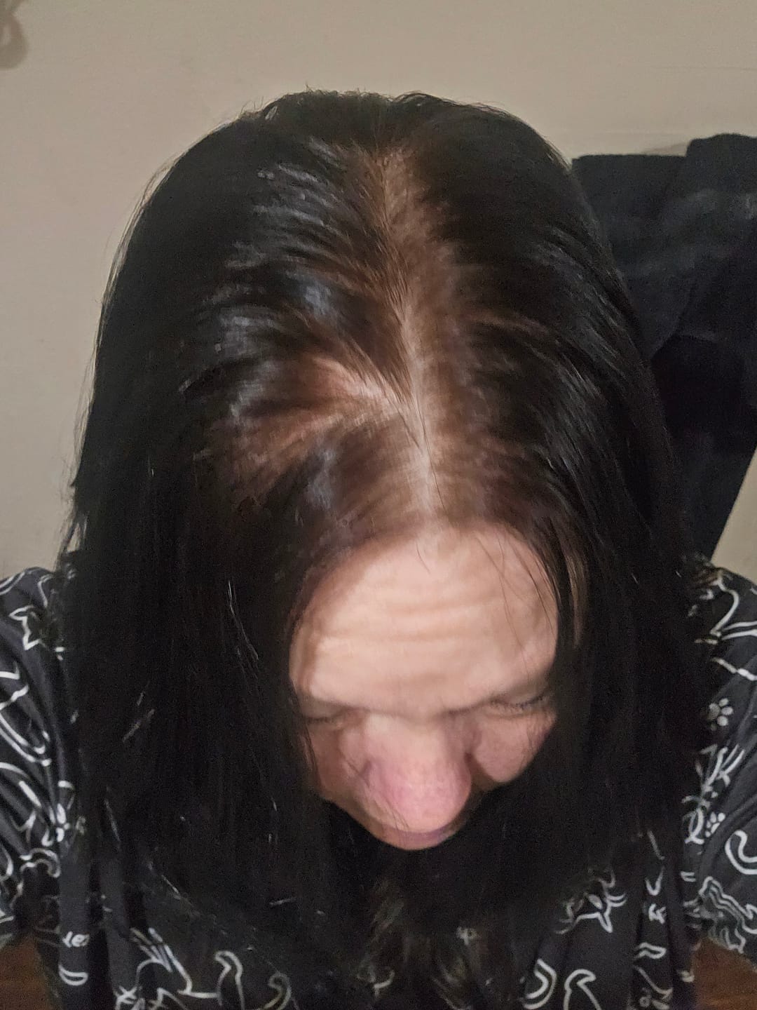 Customer photo review of Instant Dye Shampoo