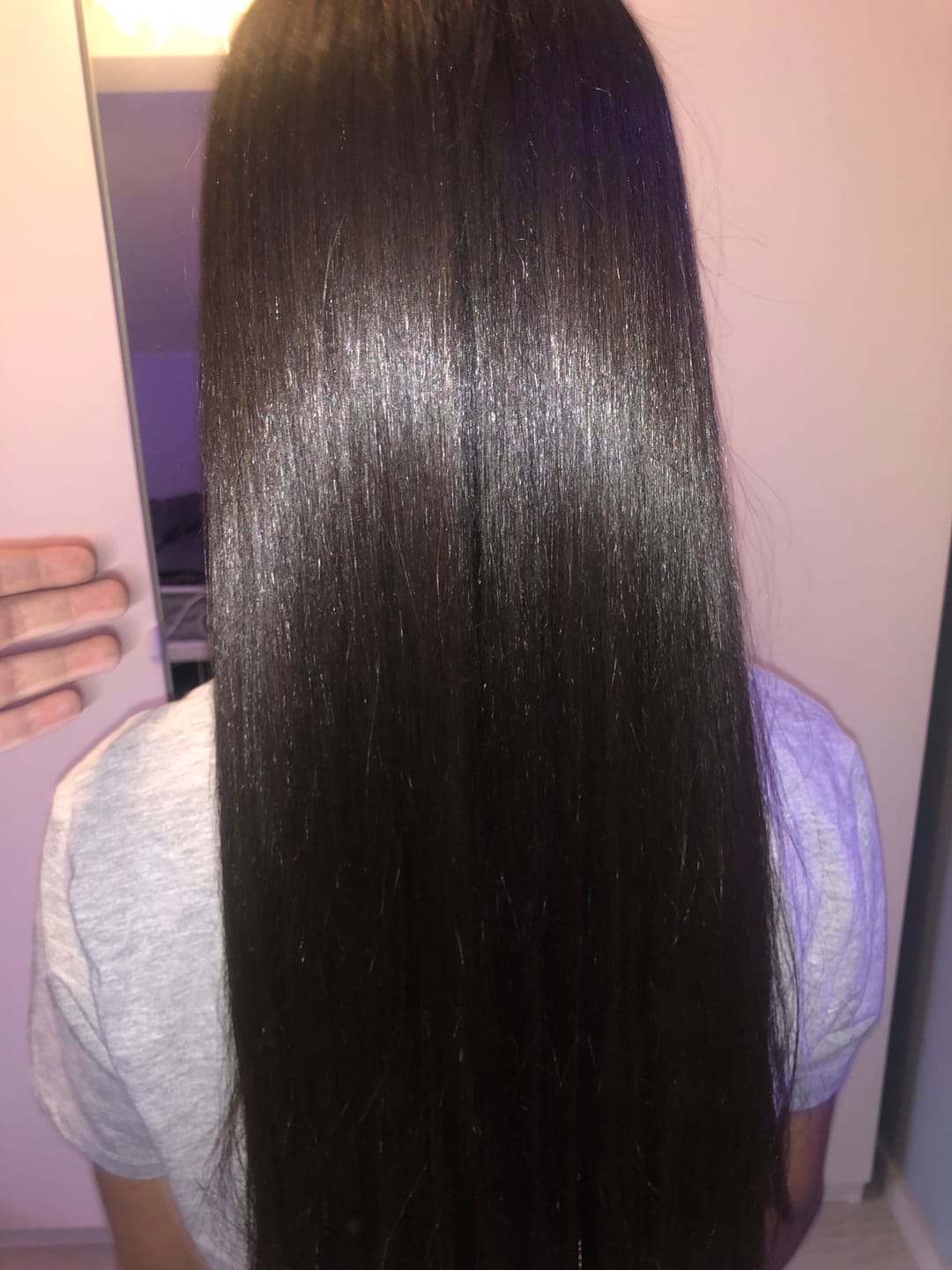 Customer photo review of Lissage au tanin à l’huile de pépins de raisin (1L)