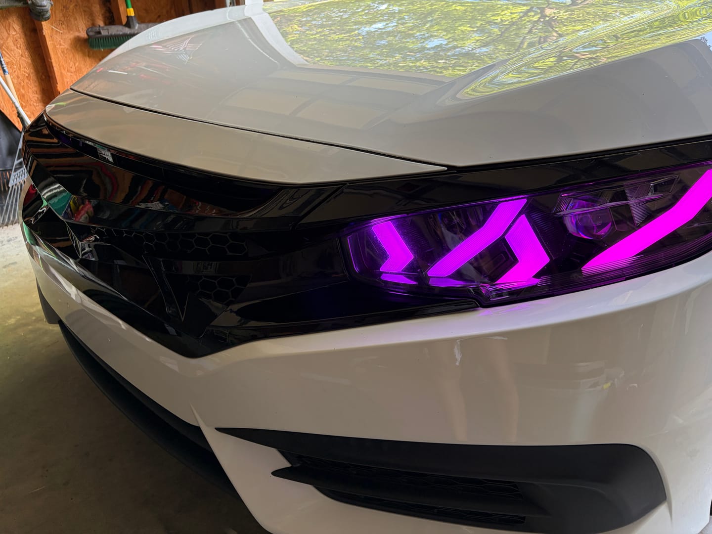 Customer photo review of Demon Grille - Glossy Black For 2016-2018 Honda Civic Sedan/ Hatchback