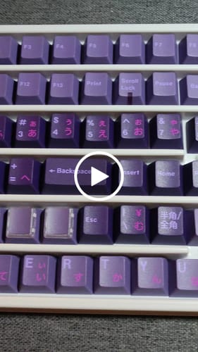 Customer video review of KEYKOBO SHEE ABS DOUBLE-SHOT KEYCAP SET