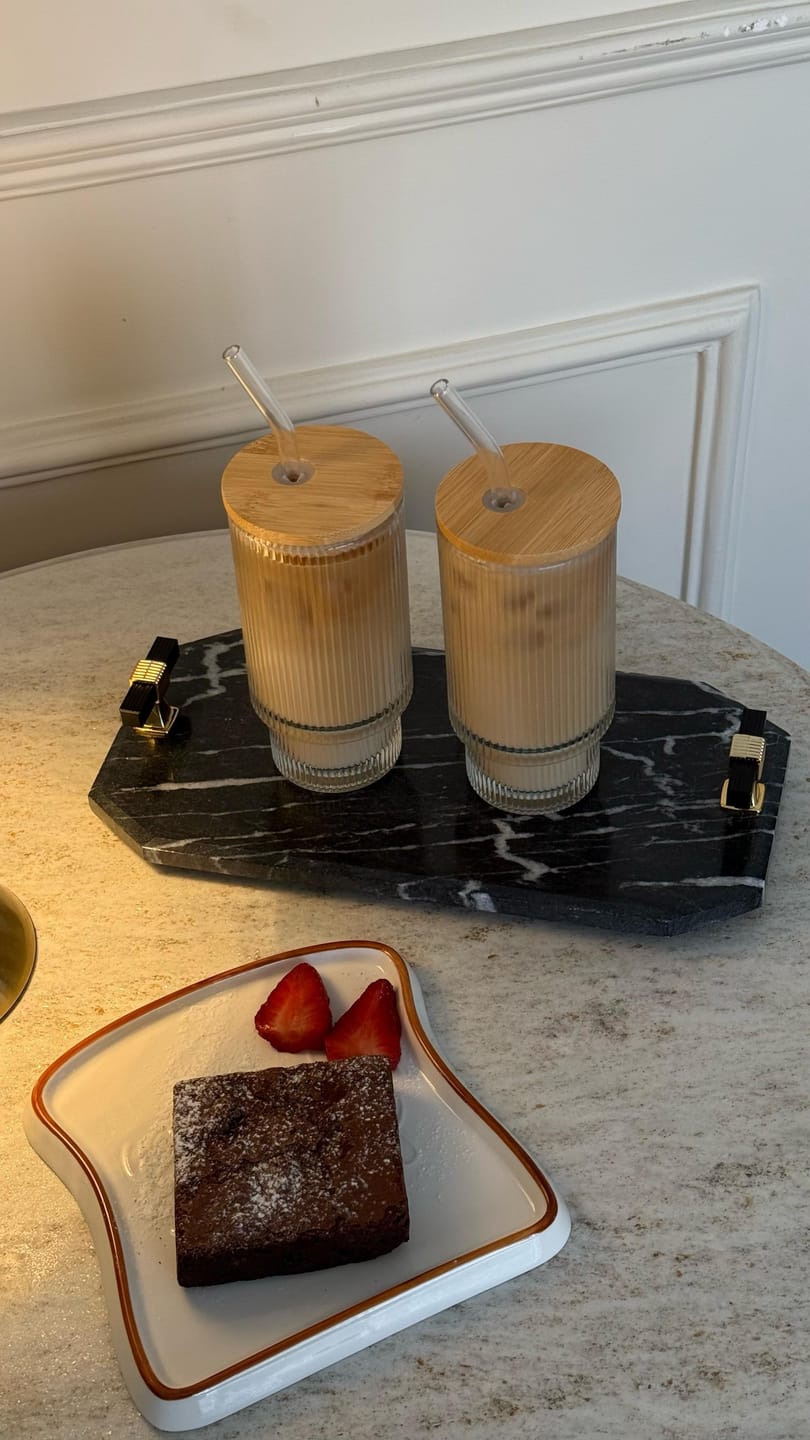 Customer photo review of Black Majesty Marble Tray