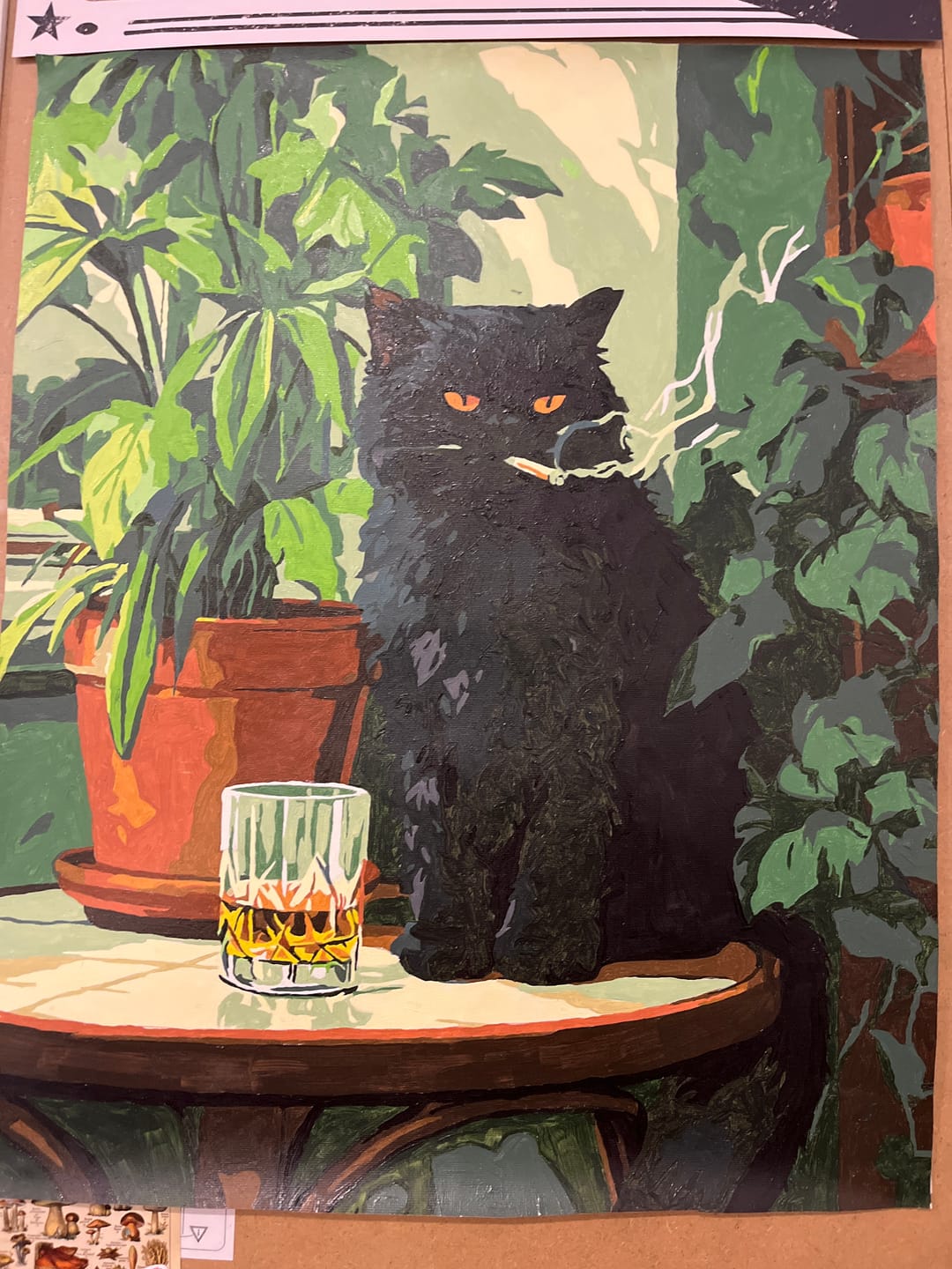 Customer photo review of Grumpy cat | Paint by Number