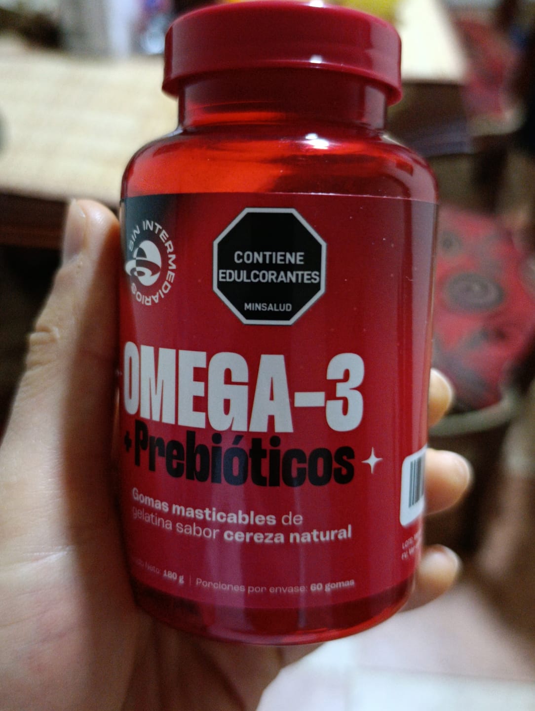 Customer photo review of Gomas con Omega 3 DHA y Prebióticos