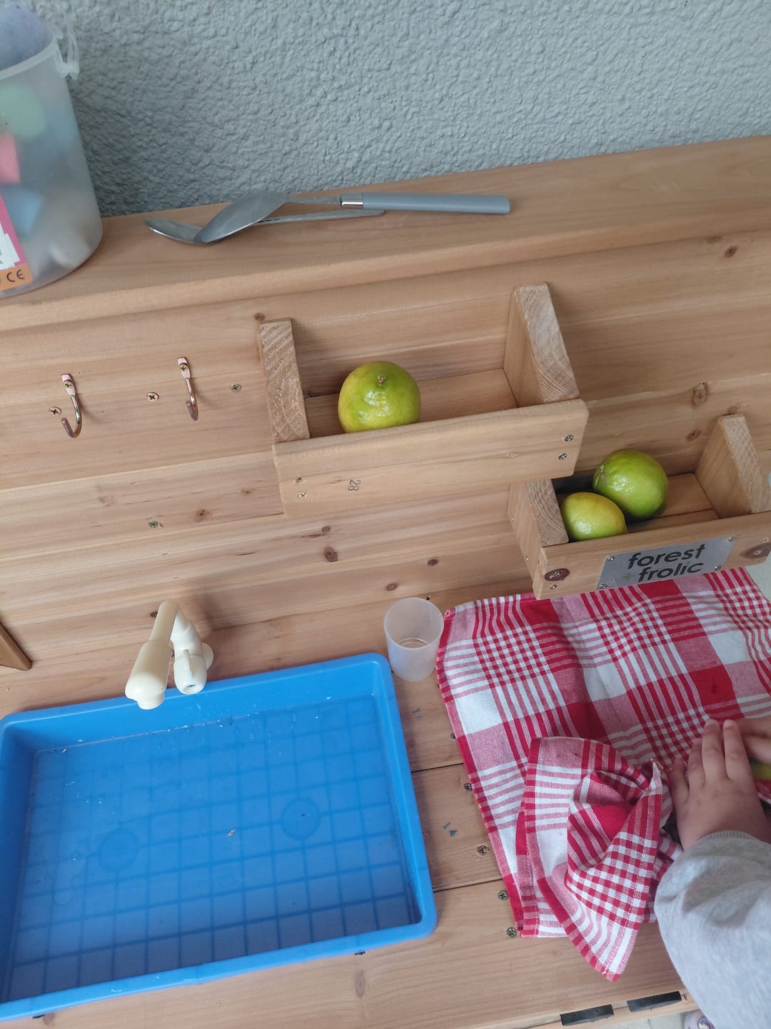 Customer photo review of Mini Mates Mud Kitchen