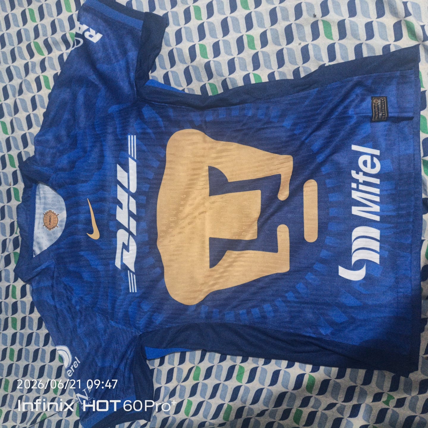 Customer photo review of Pumas UNAM 2025 - 2026 Visitante Vers. Jugador