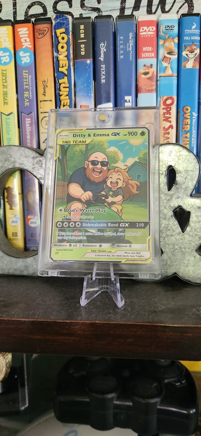 Customer photo review of Custom Pokemon Card for Dad - Anime-Inspired Personalized Pokemon Card for Dad - Perfect Gift for Dad - CPC-60