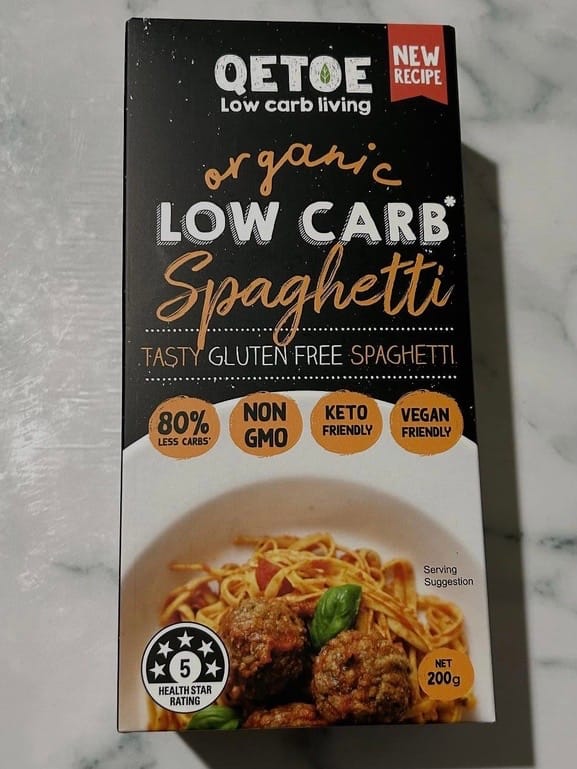Customer photo review of Starter Pack. 2x Qetoe Low Carb Spaghetti, 2 x Qetoe Low Carb Fettucine