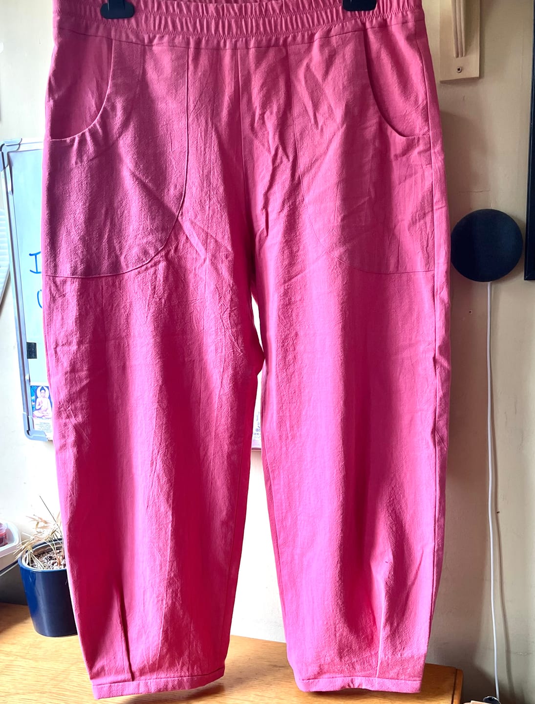 Customer photo review of Linen Feel 100% Cotton Fabric