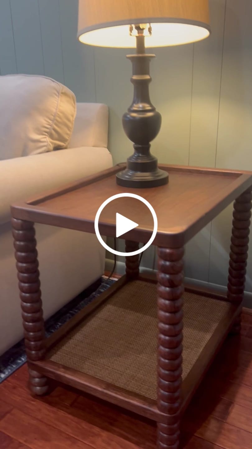 Customer video review of Twist Cane Solid Wood Side Table
