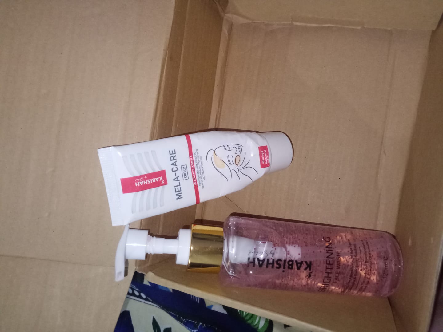 Customer photo review of Pigmentation Bundle: Face Wash & Melasma Cream Duo