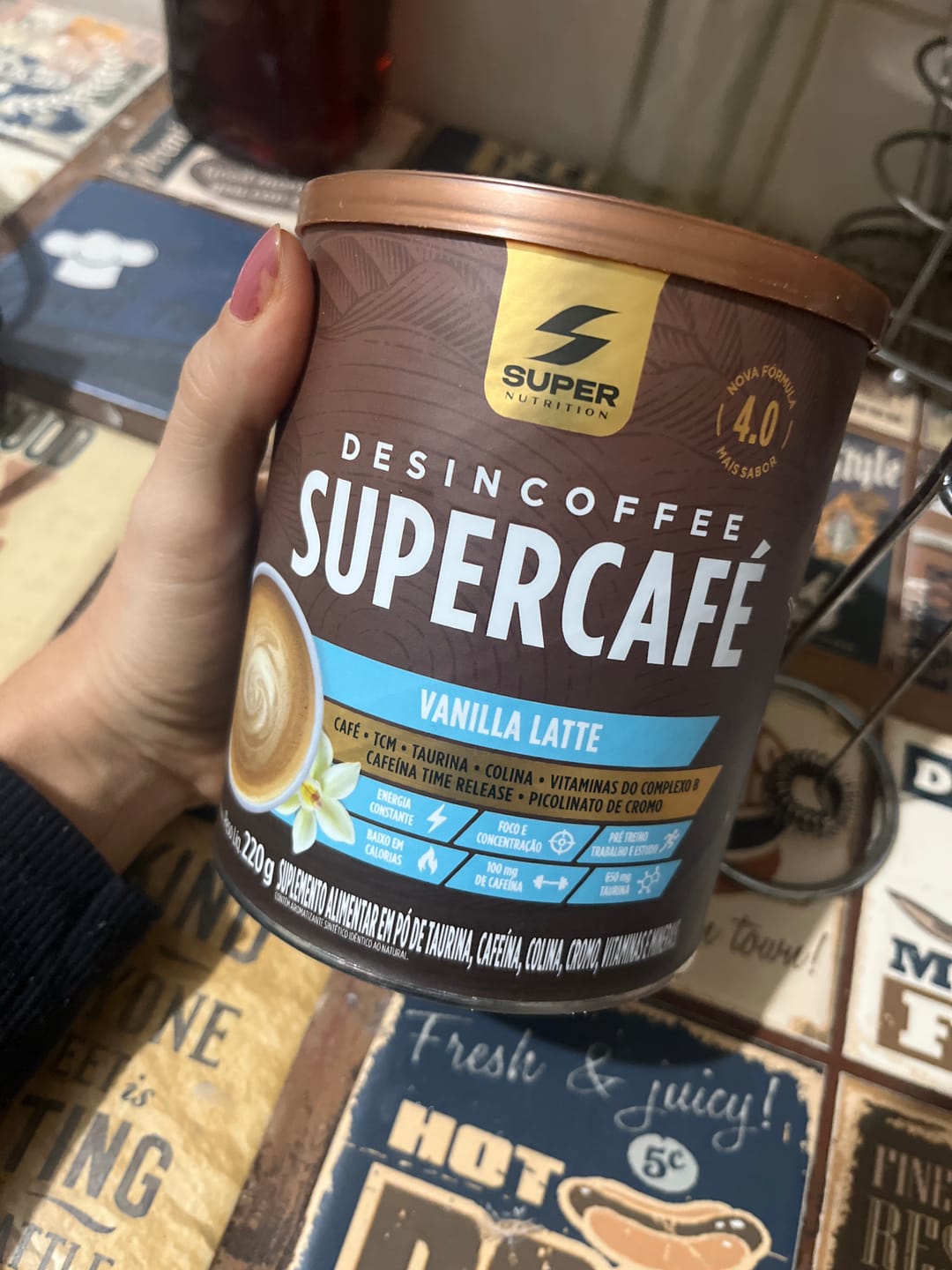 Customer photo review of Supercafé Vanilla Latte
