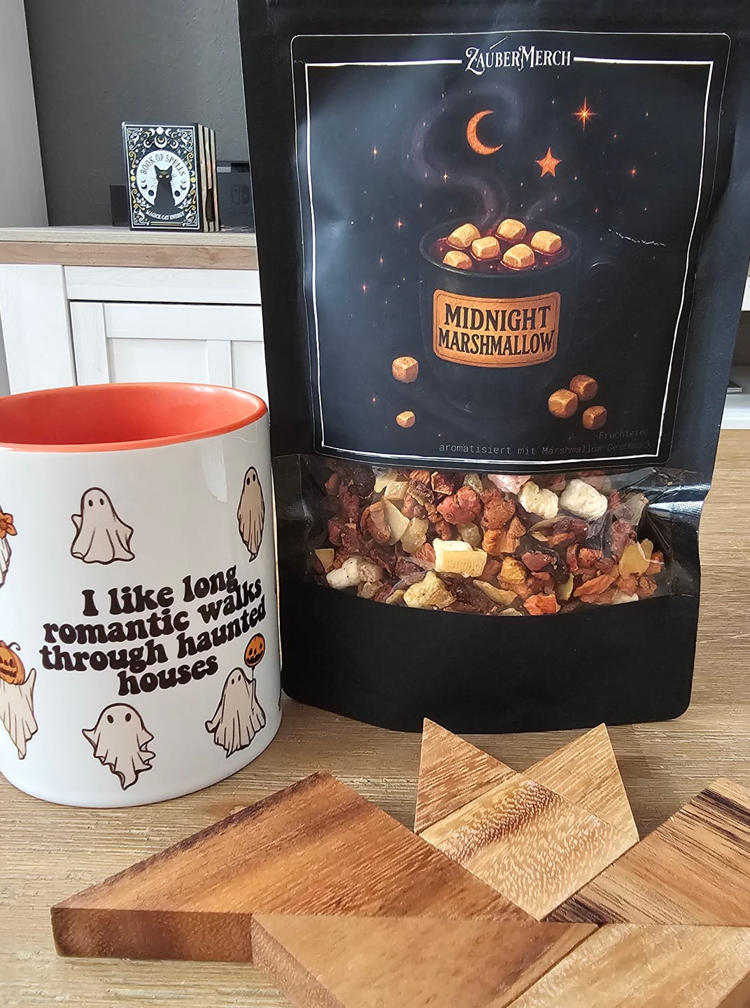 Customer photo review of Midnight Marshmallow – Früchtetee mit Marshmallow-Geschmack | Halloween Tee