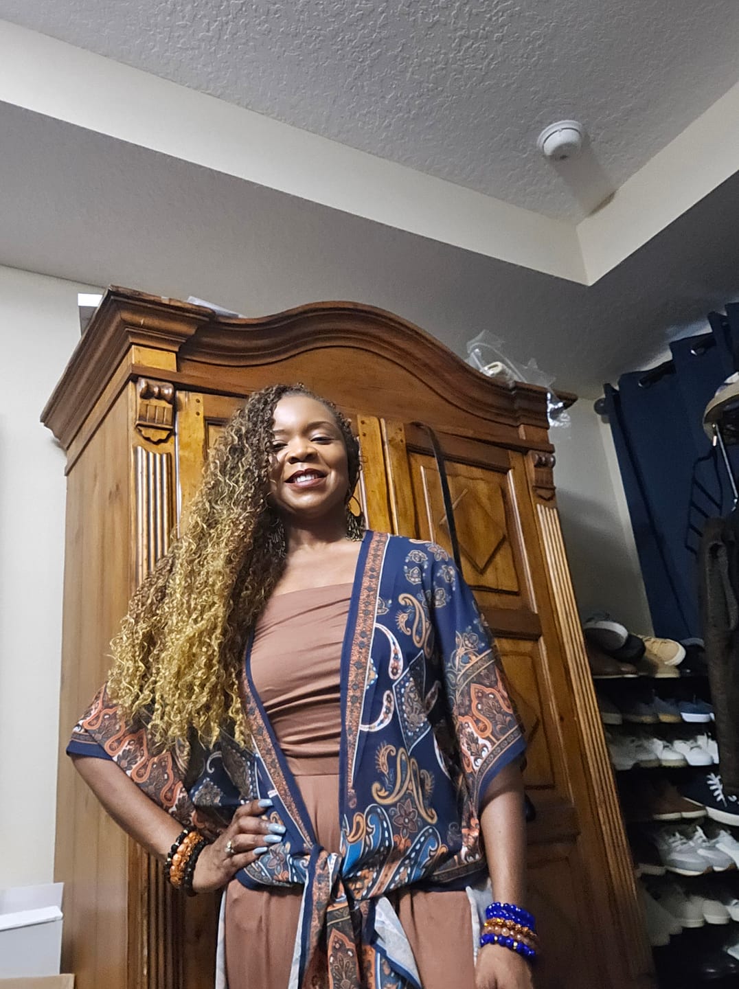 Customer photo review of Bobbi Boss Xtra Boho Pre-Looped Crochet Braids - BOHO FINE TWIST+WAVE 14/24 3X